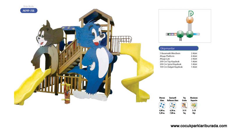 Ahşap Çocuk Oyun Parkı AKMP-156