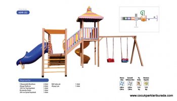 Ahşap Çocuk Oyun Parkı AKMP-152