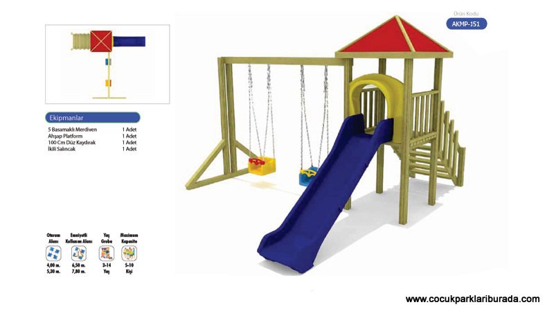 Ahşap Çocuk Oyun Parkı AKMP-151