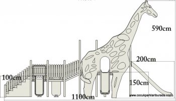 Ahşap Zürafa Oyun Parkı ATO-004