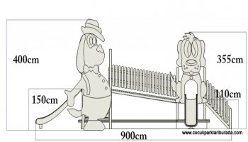 Ahşap Köpek Oyun Parkı ATO-003