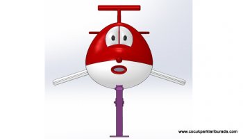 Sevimli Zıp Zıp Uçak TPE-009